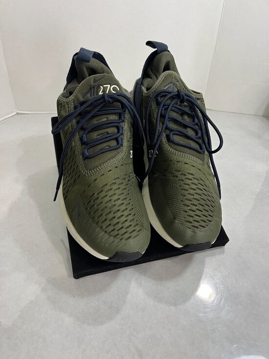Nike Air Max 270 Olive Green Navy Running Shoes Men’s 8.5 AH8050-303 main image 4